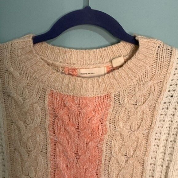 Anthropologie Sleeping on Snow Elbow Patch Sweater - Picture 4 of 9